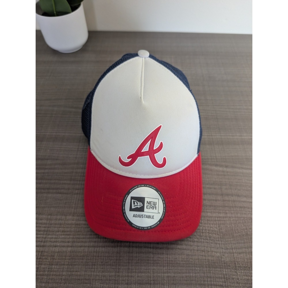 New Era Atlanta Braves 9Forty Trucker Hat Cap Baseball
